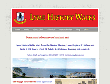 Tablet Screenshot of lymehistorywalks.com